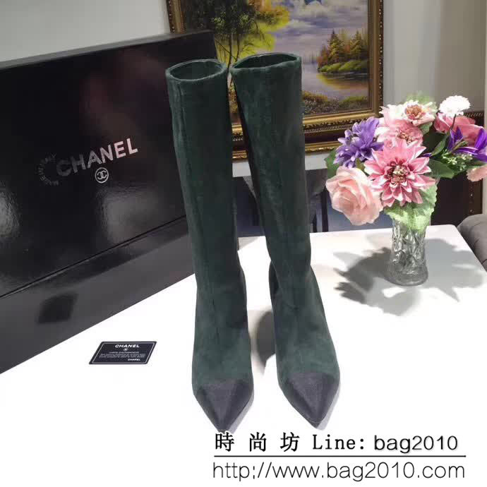 CHANEL香奈兒 2018秋冬新品系列 878 推薦款 香奈兒雙色靴 QZS1919